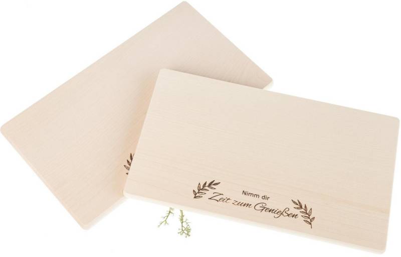 Holz Frank Frühstücksbrett Frühstücksbrett FSC® Ahorn 26 x 15 cm - Nimm die Zeit zum genießen, Holz von Holz Frank