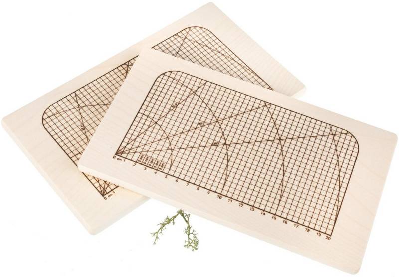 Holz Frank Frühstücksbrett Hochpräzisions Frühstücksbrett mit Maßeinheit FSC® Ahorn 26x15x1,2 cm, Holz von Holz Frank