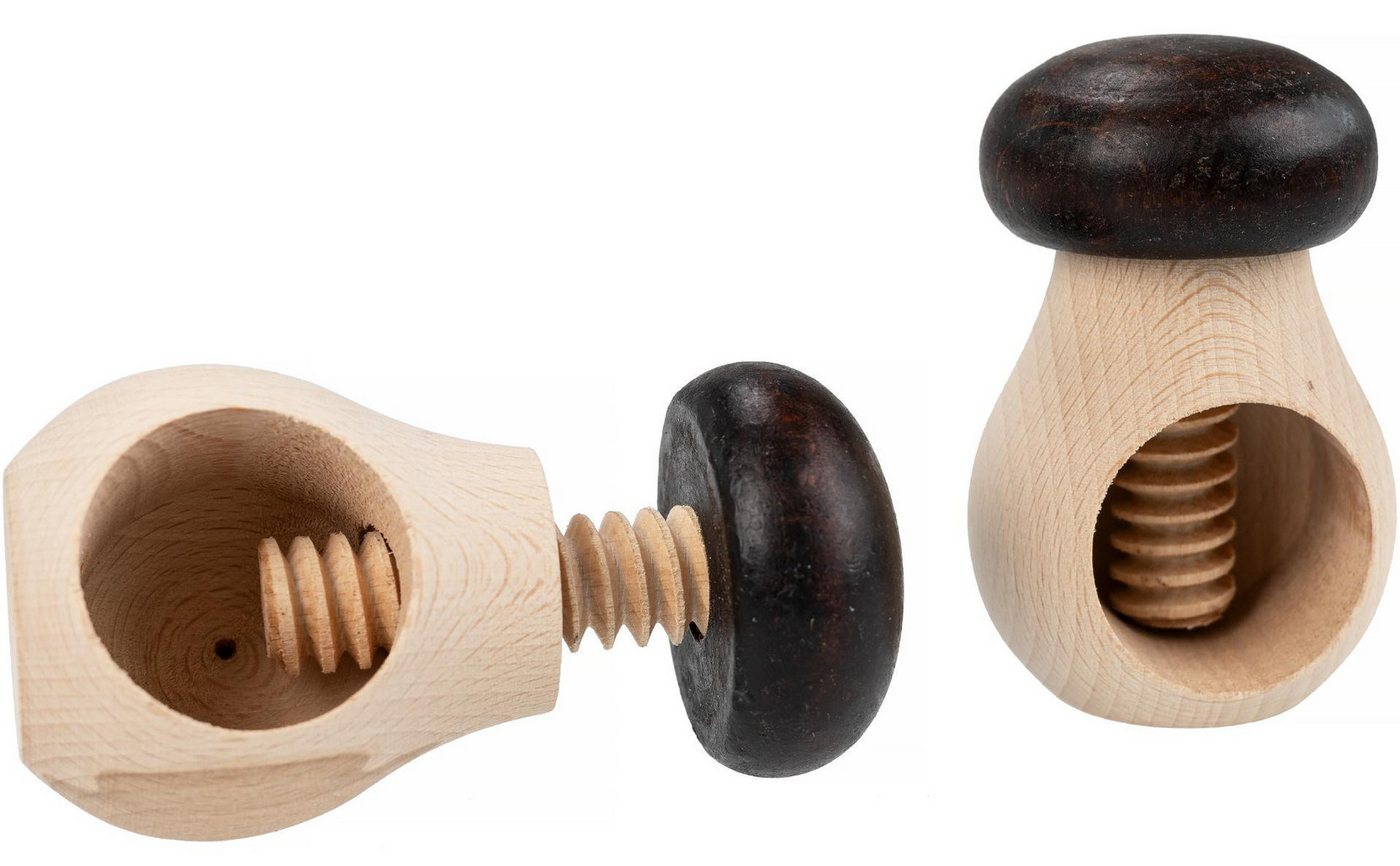 Holz Frank Nussknacker Nussschraube/Nussknacker aus Buche - Steinpilz Design von Holz Frank