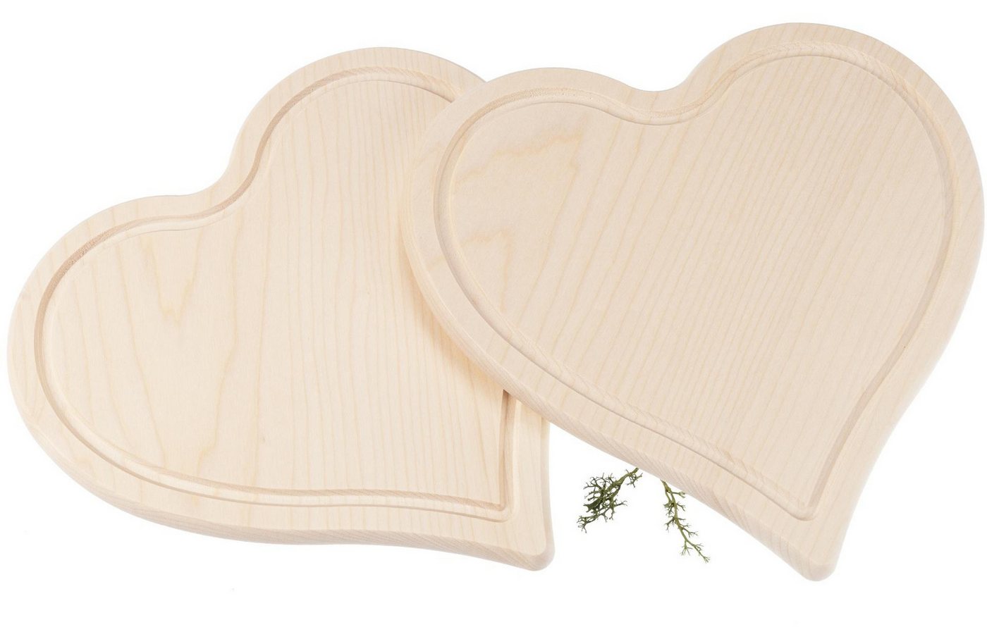 Holz Frank Schneidebrett Herz Schneidebrett aus FSC® Ahorn - 24 x 24 x 1,5 cm - mit Saftrille, Holz, (1-St) von Holz Frank