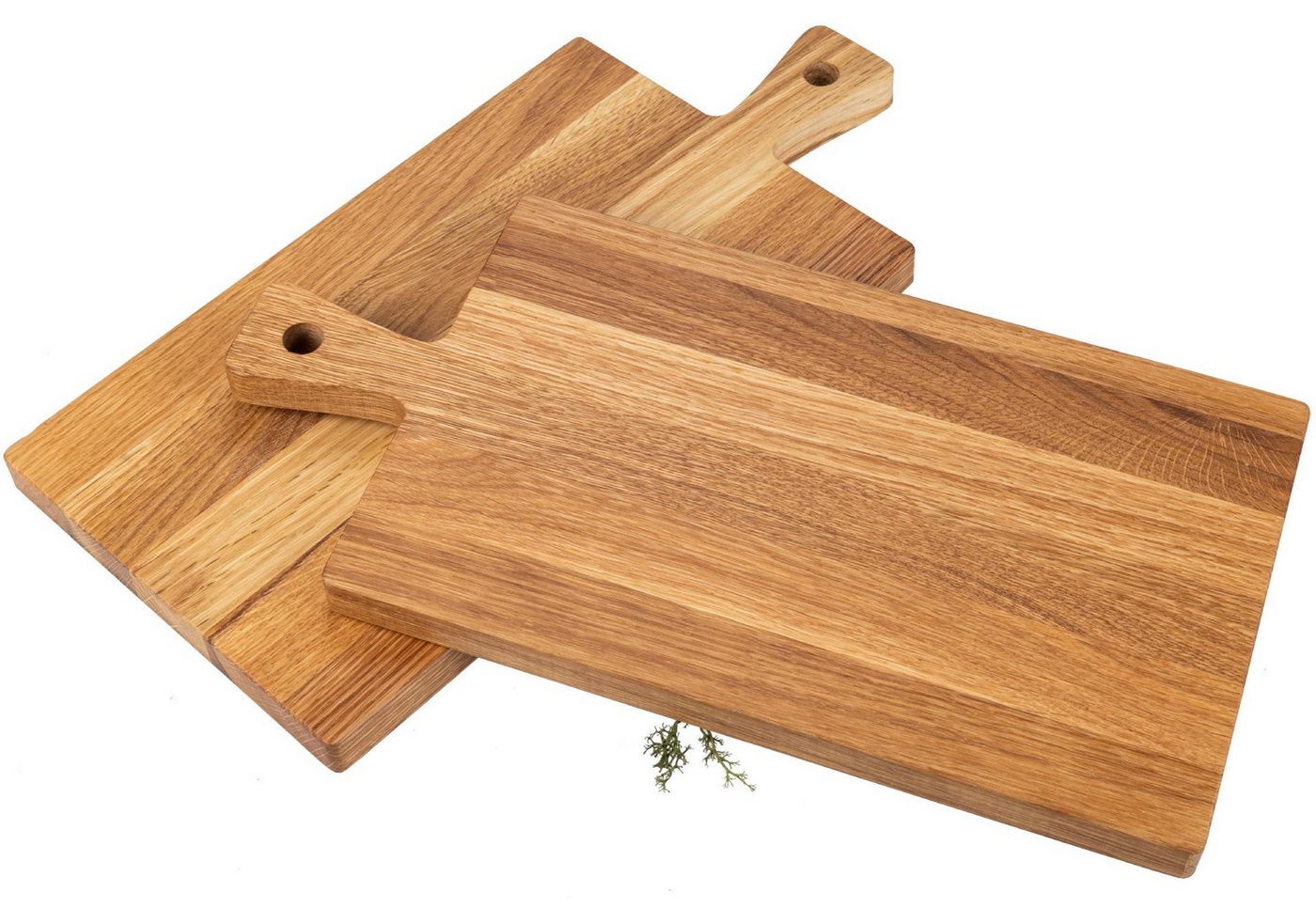 Holz Frank Schneidebrett Schneidebrett mit Griff aus Eiche geölt - Servierbrett 40 x 20 x 2 cm, Holz, (1-St) von Holz Frank