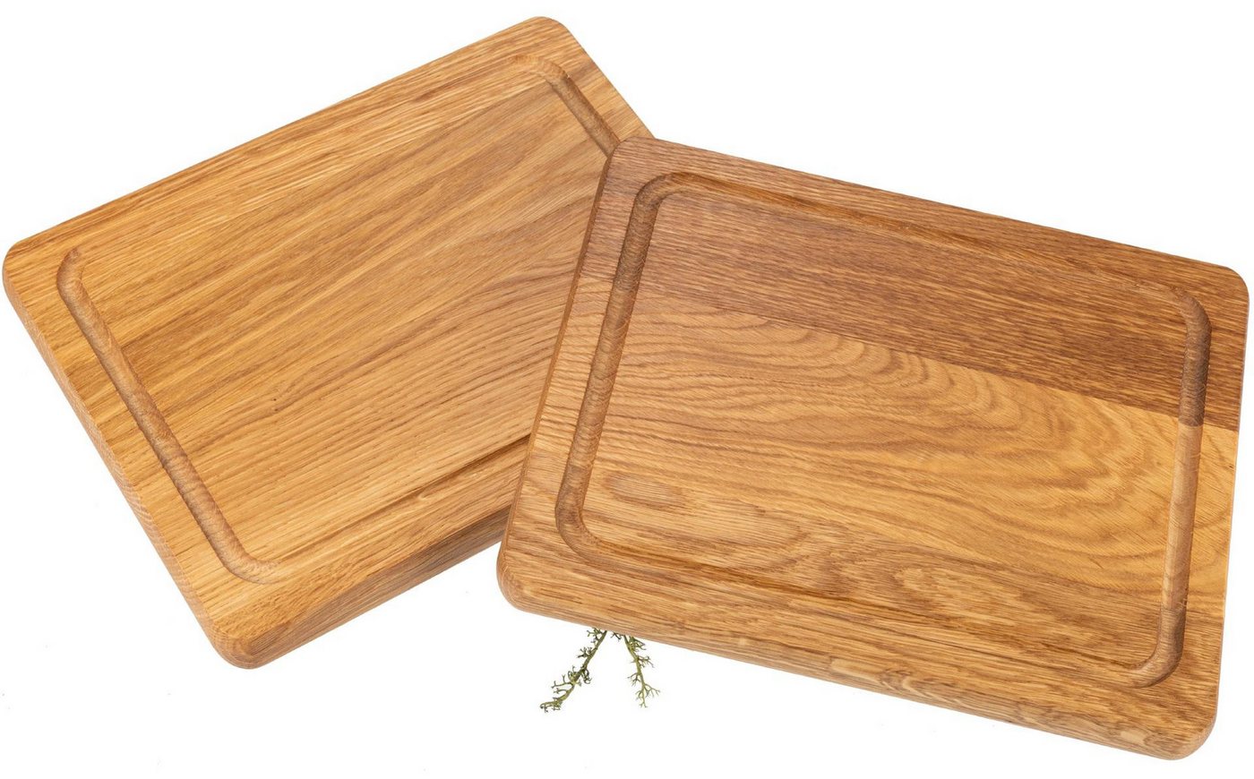 Holz Frank Schneidebrett Schneidebrett mit Saftrille aus Eiche geölt - 25 x 20 x 2,1 cm, Holz, (1-St) von Holz Frank