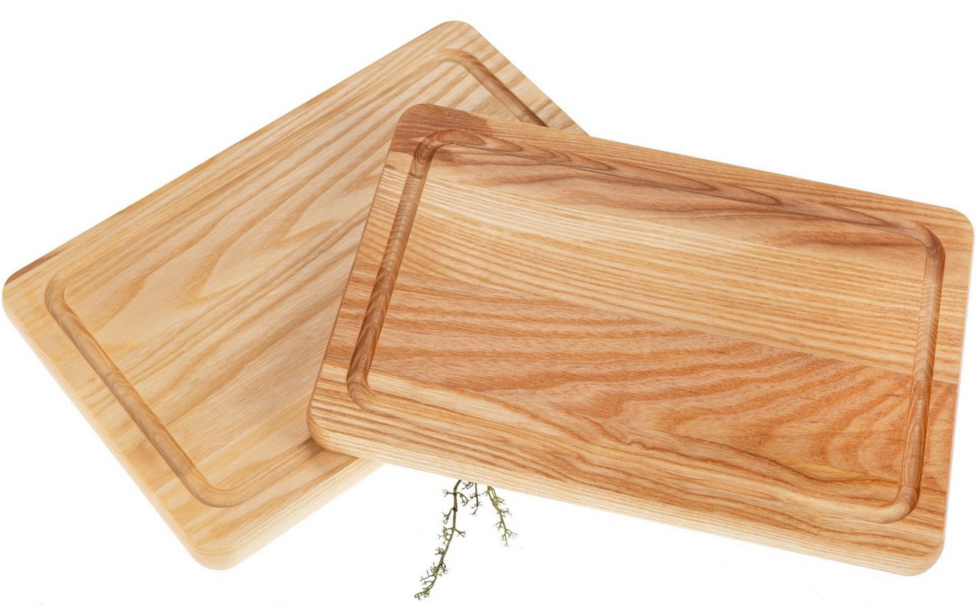 Holz Frank Schneidebrett Schneidebrett mit Saftrille aus Esche geölt - 30 x 20 x 2,1 cm, Holz, (1-St) von Holz Frank