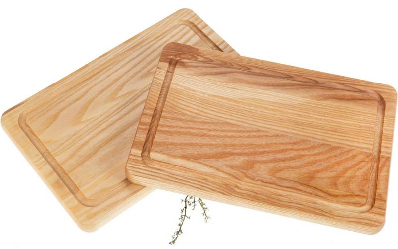 Holz Frank Schneidebrett Schneidebrett mit Saftrille aus Esche geölt - 30 x 20 x 2,1 cm, Holz, (1-St) von Holz Frank