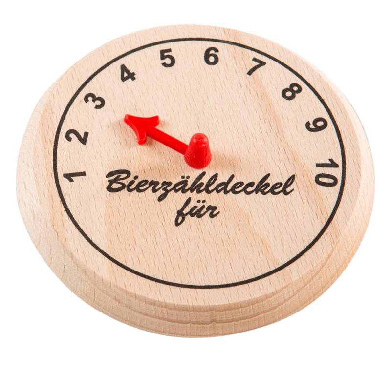 Holz-Leute Bierdeckel Bierzähldeckel ⌀ 10 cm, Bierzähldeckel Bierglasdeckel Trinkglasdeckel Holzdeckel Wespenschutz von Holz-Leute