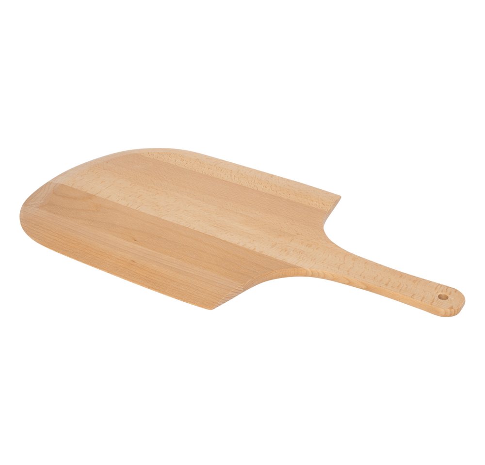Holz-Leute Pizzaschneidebrett Pizzabrett mit Griff Flammkuchenbrett Servierbrett, Käsebrett Holzbrett Buchenholz 56 x 30 cm Holz-Leute Pizzaschneidebrett Pizzabrett mit Griff Flammkuchenbrett Servierbrett, Käsebrett Holzbrett Buchenholz 56 x 30 cm von Holz-Leute