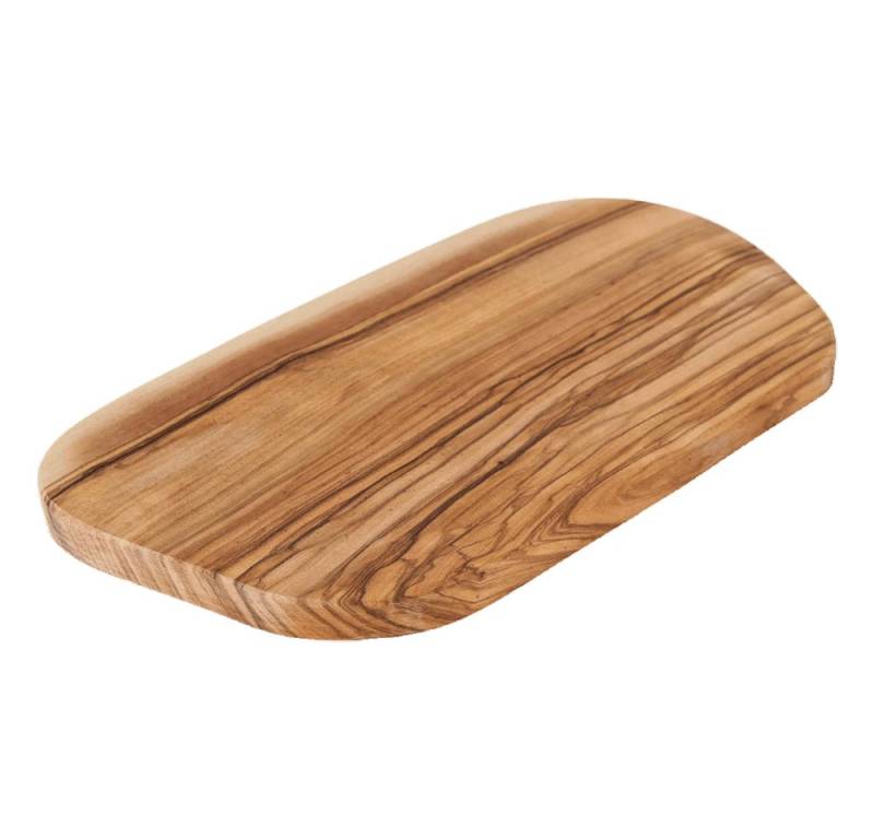 Holz-Leute Schneidebrett Frühstücksbrett Olivenholz 28 x 15 cm, Holz, Brotzeitbrett Holz rechteckig Arbeitsbrett von Holz-Leute