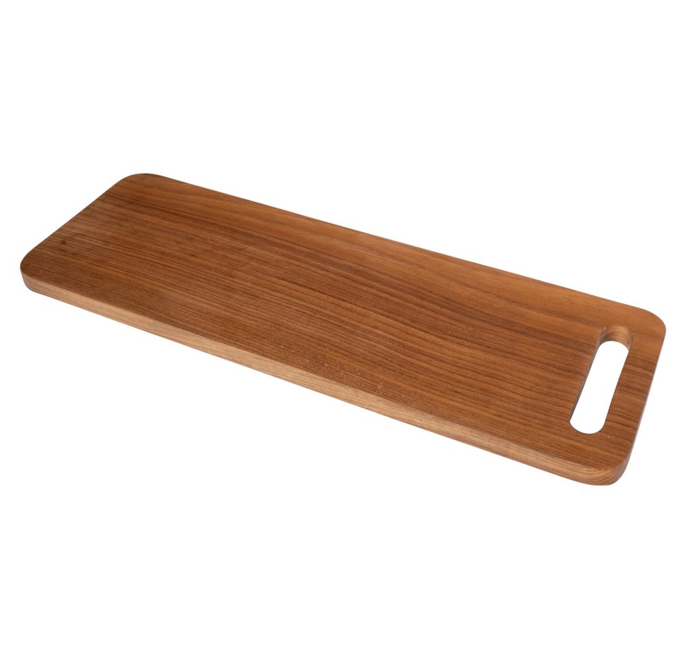 Holz-Leute Servierbrett Holzbrett länglich Teak 50 x 17 cm, Holz, Schneidebrett Arbeitsbrett Handarbeit Holz-Leute Servierbrett Holzbrett länglich Teak 50 x 17 cm, Holz, Schneidebrett Arbeitsbrett Handarbeit von Holz-Leute