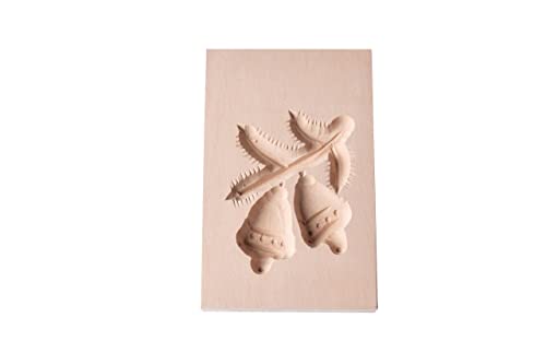 Springerle-Model Glocken, Holz Form Birnbaum, Backform für Anisgebäck, 7 x 5 cm von Holz-Leute