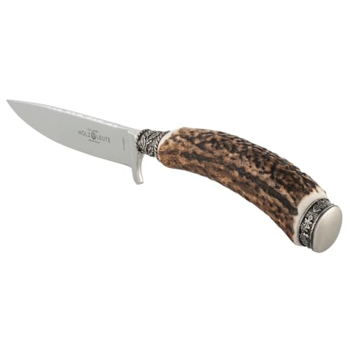 Trachtenmesser, Jagdnicker, Hirschfänger für die Lederhose aus Hirschhorn, mit ovaler Kappe versilbert, ideal für eine persönliche Gravur, echt bayrisch Trachtenmesser, Jagdnicker, Hirschfänger für die Lederhose aus Hirschhorn, mit ovaler Kappe versilbert, ideal für eine persönliche Gravur, echt bayrisch von Holz-Leute