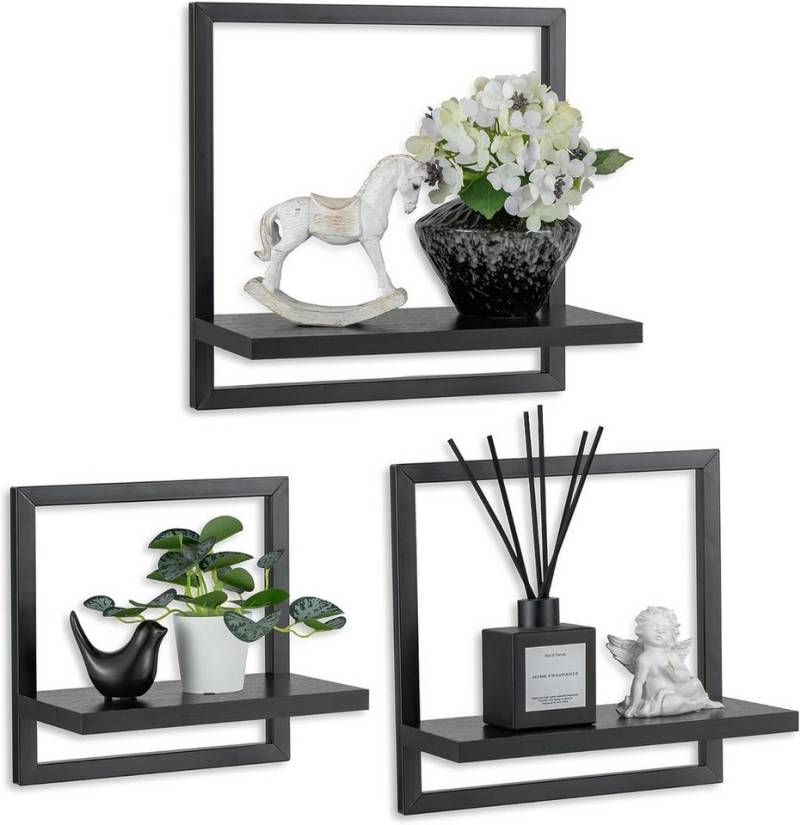 Holz Lichter Wandregal 3‑tlg. Floating Wandregal – Holz & Metall, modern geom. Design, 3-tlg., Schweberegal aus Holz+Metall – platzsparend, vielseitig, langlebig Holz Lichter Wandregal 3‑tlg. Floating Wandregal – Holz & Metall, modern geom. Design, 3-tlg., Schweberegal aus Holz+Metall – platzsparend, vielseitig, langlebig von Holz Lichter