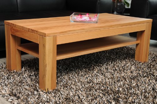 Holz-Projekt-Summer Couchtisch Kernbuche 90x60cm H:42cm Zarge bündig mit Ablage/Wunschmaß auf Anfrage/Massivholz von Holz-Projekt-Summer