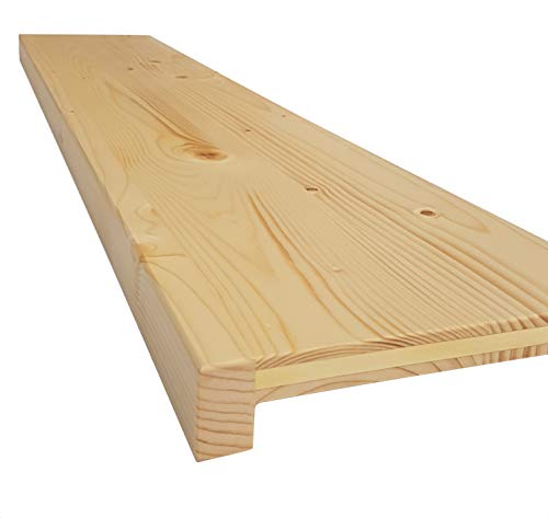Holz-Projekt-Summer Fensterbank FICHTE Massivholz Treppenstufe Renovierungsstufe Trittstufe Maßanfertigung (25 x 160cm, Oberfläche geölt) von Holz-Projekt-Summer