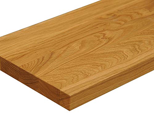 Wandbord Wandboard Design Livingboard Regal massiv Holz - Verschiedene Holzarten wählbar - Tiefe:13cm Dicke:25mm (Eiche, 100cm) von Holz-Projekt-Summer