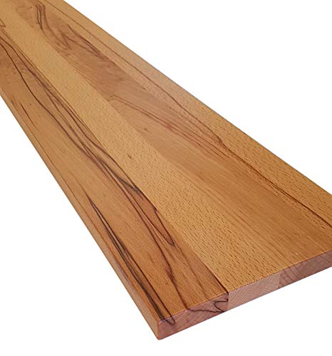 Wandbord Wandboard Design Livingboard Regal massiv Holz - Verschiedene Holzarten wählbar - Tiefe:13cm Dicke:25mm (Kernbuche, 100cm) von Holz-Projekt-Summer