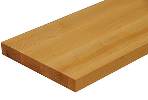 Wandbord Wandboard Design Livingboard Regal massiv Holz - Verschiedene Holzarten wählbar - Tiefe:20cm Dicke:25mm (Erle, 50cm) von Holz-Projekt-Summer