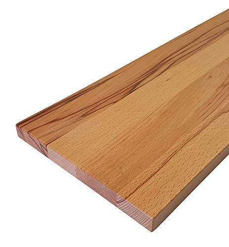 Wandbord Wandboard Design Livingboard Regal massiv Holz - Verschiedene Holzarten wählbar - Tiefe:20cm Dicke:25mm (Kernbuche, 50cm) von Holz-Projekt-Summer