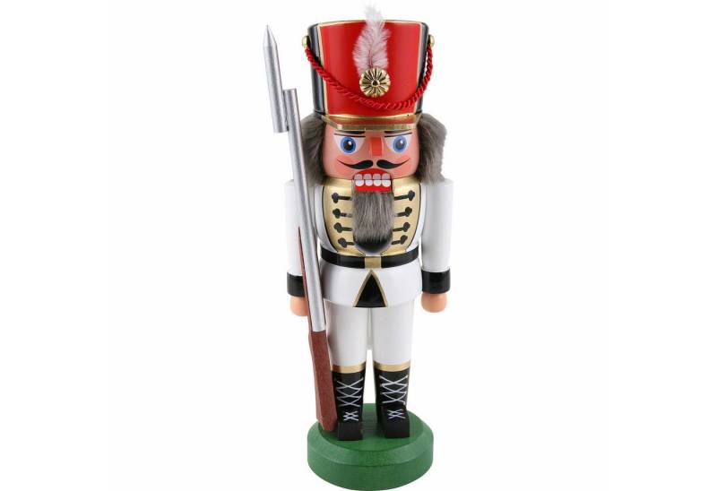 Holz- und Drechslerwaren Legler Nussknacker Soldat, weiß (22cm) Nussknacker von HoDreWa Legler von Holz- und Drechslerwaren Legler