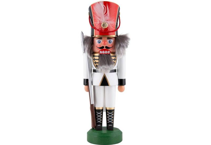 Holz- und Drechslerwaren Legler Nussknacker Soldat weiß (26cm) Nussknacker von HoDreWa Legler von Holz- und Drechslerwaren Legler