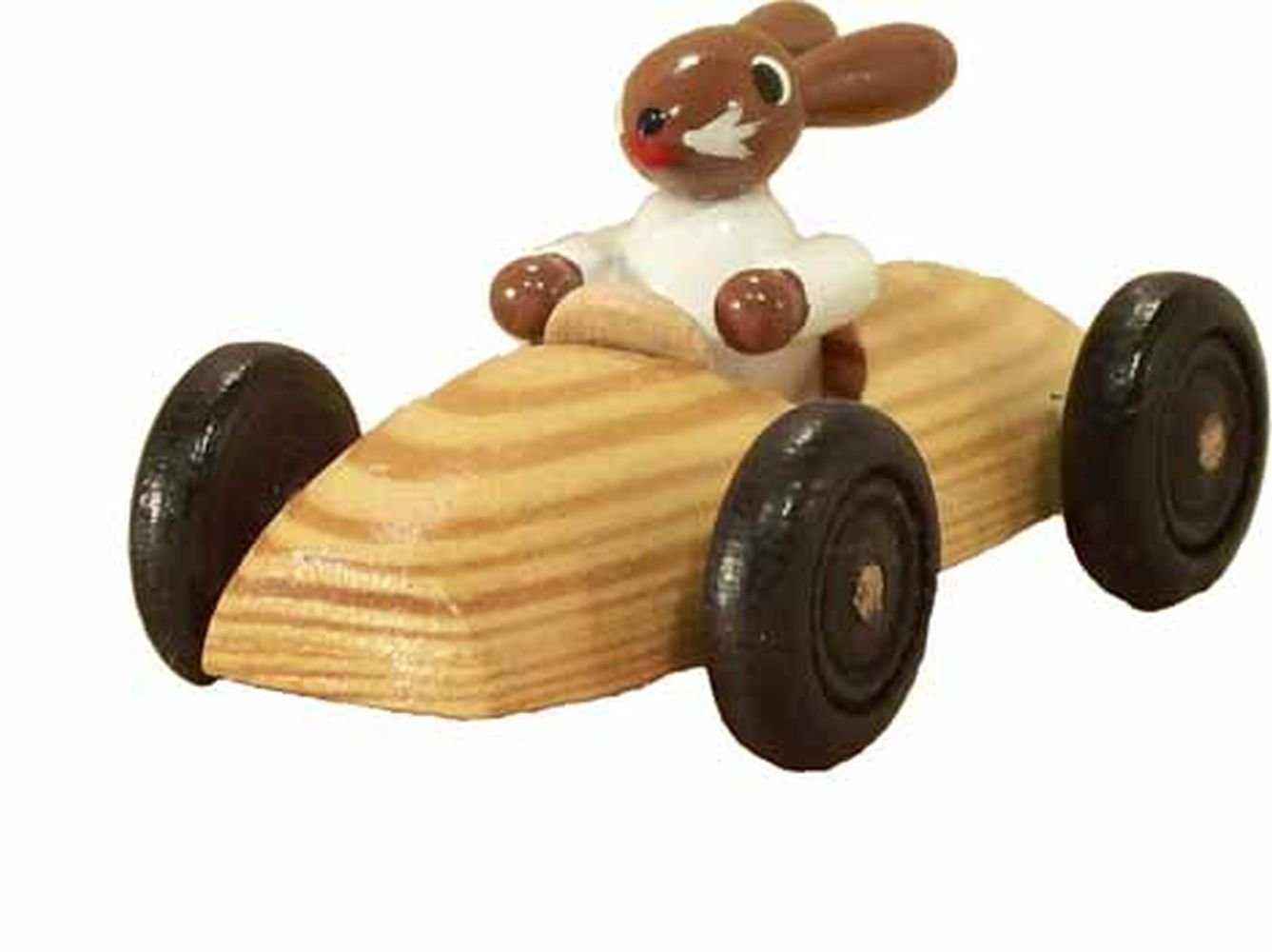 Holz- und Drechslerwaren Legler Osterhase Osterdekoration Hasenrennauto natur BxH 8x3xcm NEU von Holz- und Drechslerwaren Legler