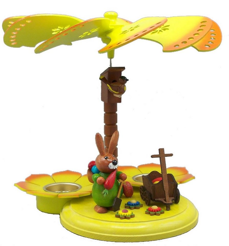 Holz- und Drechslerwaren Legler Osterhase Osterdekoration Pyramide mit Hase und Handwagen bunt BxHxT 26x20x26cm Holz- und Drechslerwaren Legler Osterhase Osterdekoration Pyramide mit Hase und Handwagen bunt BxHxT 26x20x26cm von Holz- und Drechslerwaren Legler
