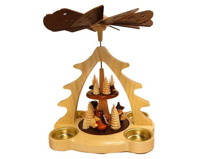 Holz- und Drechslerwaren Legler Weihnachtspyramide Pyramide Schäfer, Hergestellt im Erzgebirge - Made in Germany von Holz- und Drechslerwaren Legler