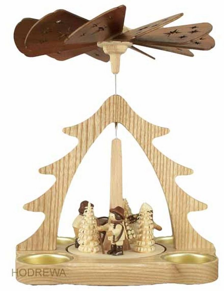 Holz- und Drechslerwaren Legler Weihnachtspyramide Tischpyramide Waldarbeiter Höhe 22cm NEU von Holz- und Drechslerwaren Legler