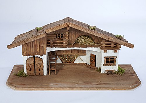 Holz und Gartentrends Weihnachtskrippe Krippe Krippenstall Weihnachten Weihnachtskrippen Tischkrippen Krippenfiguren (Weihnachtskrippe W10) von Holz und Gartentrends