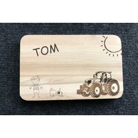 Frühstücksbrett "Bauernhof" Personalisiertes Frühstücksbrettchen Kinderfrühstücksbrettchen Mit Vornamen Geschenk Frühstücksbrett "Bauernhof" Personalisiertes Frühstücksbrettchen Kinderfrühstücksbrettchen Mit Vornamen Geschenk von HolzDesignEmsland