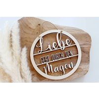 Holzschild | Küchenschild Küche Türschild "Liebe Geht Durch Den Magen" Holzschild | Küchenschild Küche Türschild "Liebe Geht Durch Den Magen" von HolzFlairLaserdesign