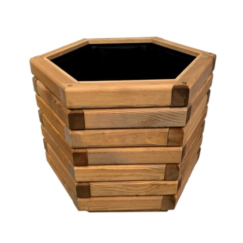 HolzGarden Pflanzkübel Holz 50x40x43 cm Imprägniert Farbe Pinia Wetterfest Blumenkasten Blumentopf Groß Außen Balkon Garten Pflanzkasten Sechseck 57l Serie FORNEA HolzGarden Pflanzkübel Holz 50x40x43 cm Imprägniert Farbe Pinia Wetterfest Blumenkasten Blumentopf Groß Außen Balkon Garten Pflanzkasten Sechseck 57l Serie FORNEA von HolzGarden