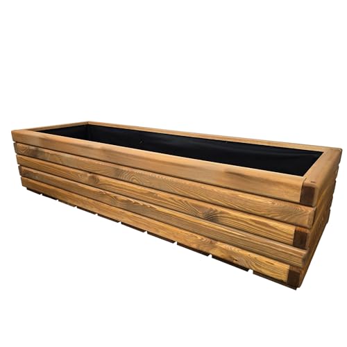 HolzGarden Pflanzkübel Holz Rechteckig 100x30x40 cm Imprägniert Farbe Pinia Wetterfest Blumenkasten Blumentopf Groß Außen Balkon Garten Pflanzkasten Outdoor 80l Serie FORNEA HolzGarden Pflanzkübel Holz Rechteckig 100x30x40 cm Imprägniert Farbe Pinia Wetterfest Blumenkasten Blumentopf Groß Außen Balkon Garten Pflanzkasten Outdoor 80l Serie FORNEA von HolzGarden