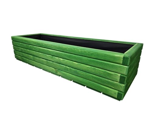 HolzGarden Pflanzkübel Holz Rechteckig 118x30x40 cm Imprägniert Farbe Akazie Wetterfest Blumenkasten Blumentopf Groß Außen Balkon Garten Pflanzkasten Outdoor 95l Serie FORNEA HolzGarden Pflanzkübel Holz Rechteckig 118x30x40 cm Imprägniert Farbe Akazie Wetterfest Blumenkasten Blumentopf Groß Außen Balkon Garten Pflanzkasten Outdoor 95l Serie FORNEA von HolzGarden