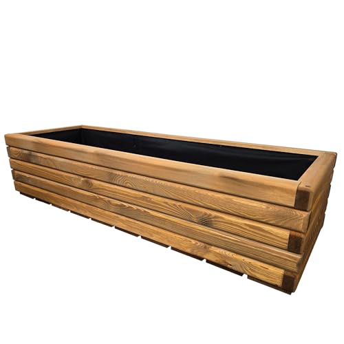 HolzGarden Pflanzkübel Holz Rechteckig 118x30x40 cm Imprägniert Farbe Pinia Wetterfest Blumenkasten Blumentopf Groß Außen Balkon Garten Pflanzkasten Outdoor 95l Serie FORNEA HolzGarden Pflanzkübel Holz Rechteckig 118x30x40 cm Imprägniert Farbe Pinia Wetterfest Blumenkasten Blumentopf Groß Außen Balkon Garten Pflanzkasten Outdoor 95l Serie FORNEA von HolzGarden