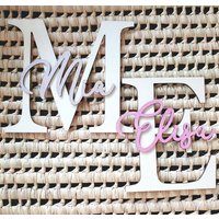 Holzbuchstabe Personalisiert I Türschild Mit Name Namensschild 3D-Effekt Kinderzimmerdeko von HolzHerzLiebe