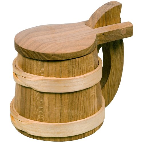 Bierhumpen aus Holz 'Wikinger' von HolzKaufhaus