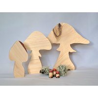 3Er Set Pilze Aus Geschliffenem Kieferholz 3Er Set Pilze Aus Geschliffenem Kieferholz von HolzKroenchen