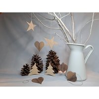 Holzanhänger Für Den Weihnachtsbaum Oder Weihnachtlicher Dekoration von HolzKroenchen