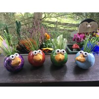 Bunte Vogelparade | Einzeln, Groß von HolzToenchen