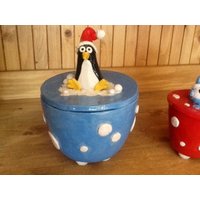 Gebäckdose "Pinguin" von HolzToenchen