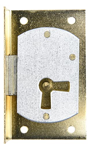 Aufsteckschloss aus Messing Dornmaß 20mm Rechte Tür (Schlüssel separat erhältlich) von Holzando