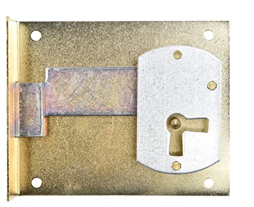 Aufsteckschloss aus Messing Dornmaß 60mm Rechte Tür (Schlüssel separat erhältlich) von Holzando