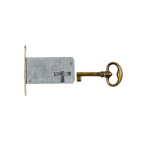 Holzando Möbelschloss Einsteckschloss mit Schlüssel 001200-3011 Rechts - Dornmaß 35mm - Halmlänge 22mm von Holzando