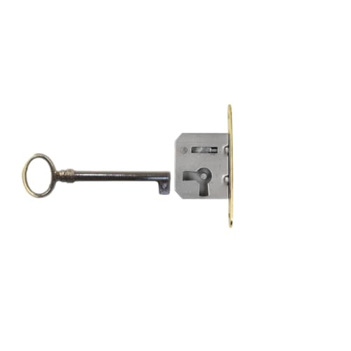 Holzando Möbelschloss Einsteckschloss mit Schlüssel 001200-3013.03 Links - Dornmaß 20mm- Halmlänge 42mm von Holzando