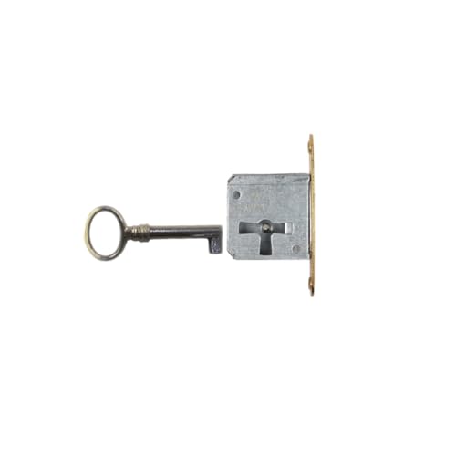 Holzando Möbelschloss Einsteckschloss mit Schlüssel 001200-3013.03 Links - Dornmaß 25mm- Halmlänge 42mm von Holzando