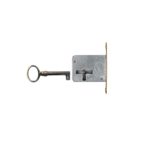 Holzando Möbelschloss Einsteckschloss mit Schlüssel 001200-3013.03 Links - Dornmaß 45mm- Halmlänge 42mm von Holzando