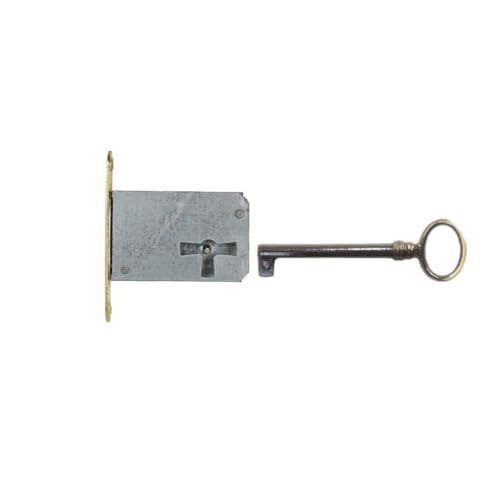 Holzando Möbelschloss Einsteckschloss mit Schlüssel 001200-3013.03 Rechts - Dornmaß 15mm- Halmlänge 52mm von Holzando