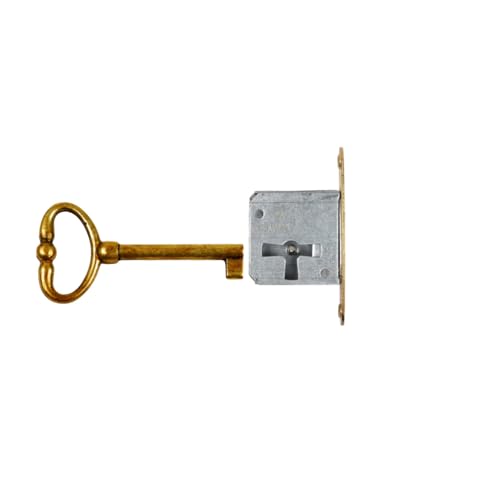 Holzando Möbelschloss Einsteckschloss mit Schlüssel 001200-3014 Links - Dornmaß 30mm - Halmlänge 42mm von Holzando