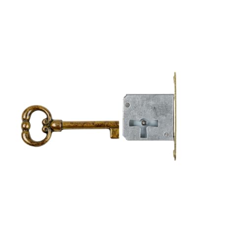Holzando Möbelschloss Einsteckschloss mit Schlüssel 001200-3015 Links - Dornmaß 25mm - Halmlänge 42mm von Holzando