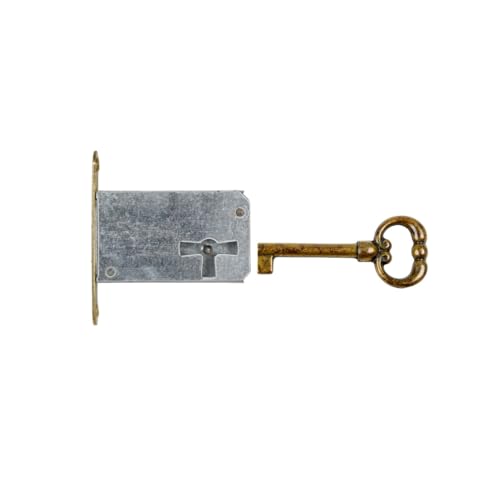 Holzando Möbelschloss Einsteckschloss mit Schlüssel 001200-3015 Rechts - Dornmaß 25mm - Halmlänge 22mm von Holzando